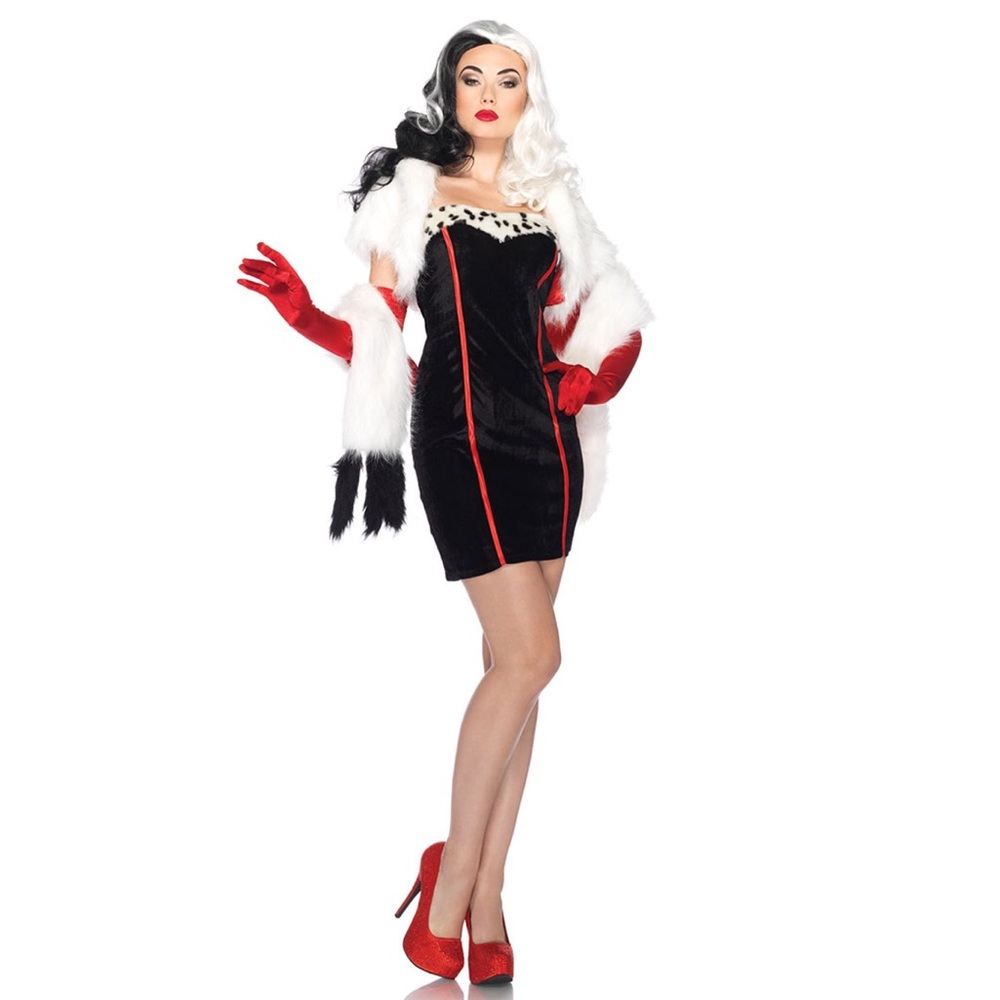 Adult Disney Princess Cruella Costume by Leg Avenue M/L
